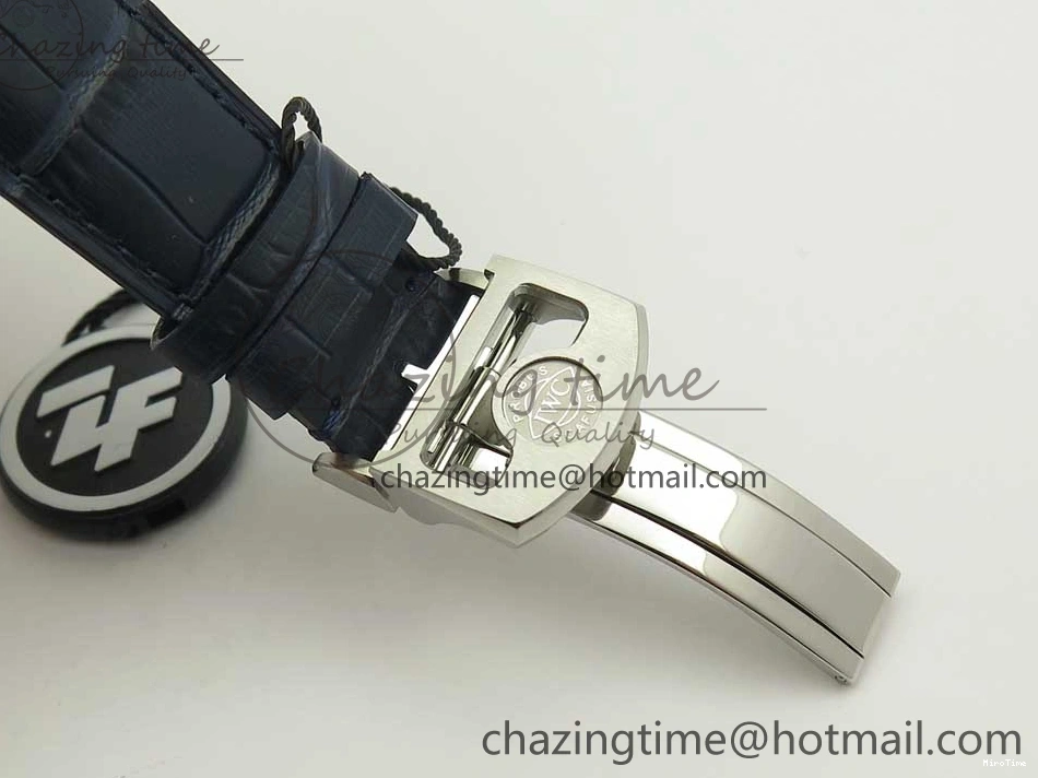 MIROTIME 1219 Affordable Portuguese Real PR Real Annual Calendar IW5035 ZF 1:1 Best Edition White Dial Blue Markers on Blue Leather Strap A 7143